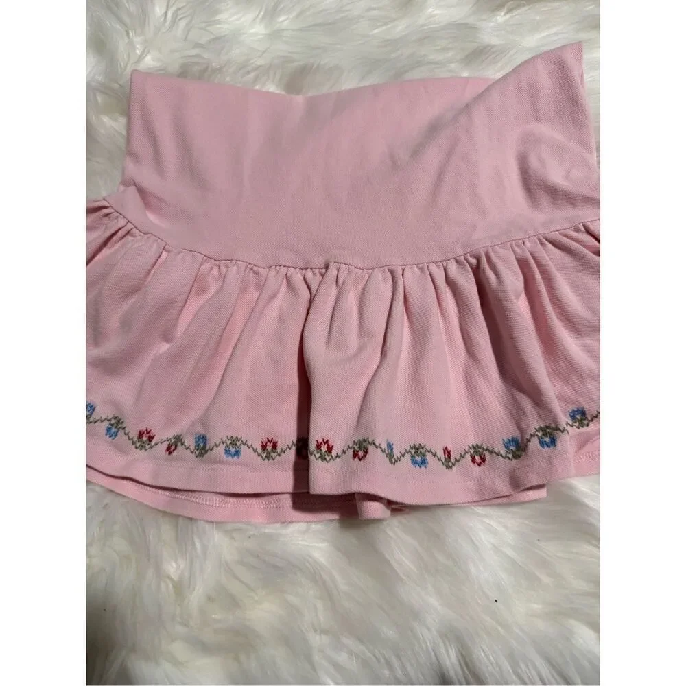 Polo Ralph Lauren pink embroidered logo polo pink dress 8-10